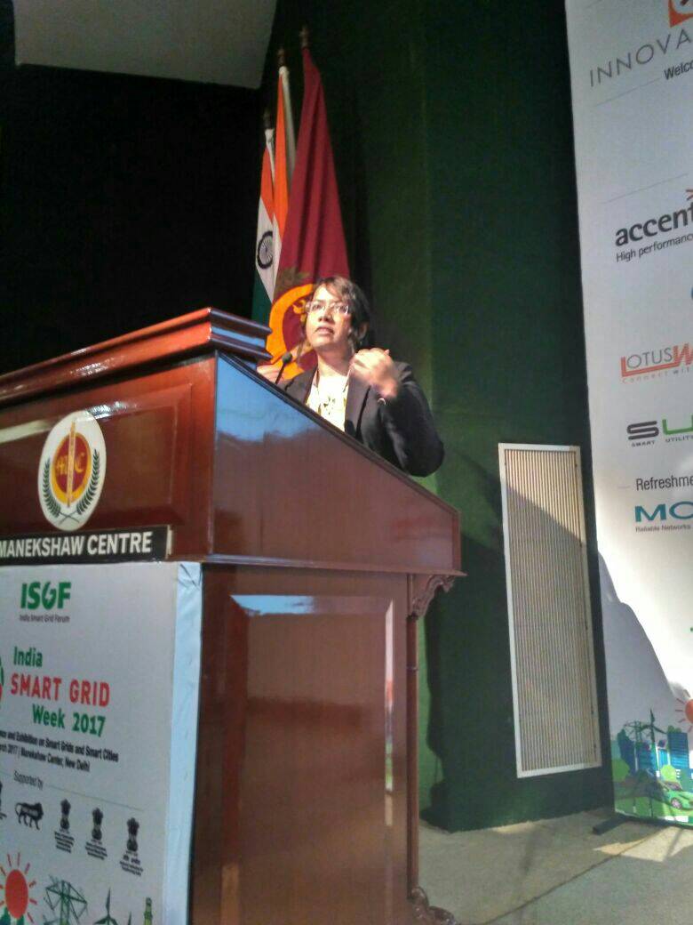 ISUW_India's tweet photo. Ms.#ShresthaChowdhury @shre_c @PlanComIndia #SafeWaterNetwork sharing the #Casestudies & #Innovation models #ISGW2017 #Water #Gas #Session https://t.co/U7jKxTsEb1