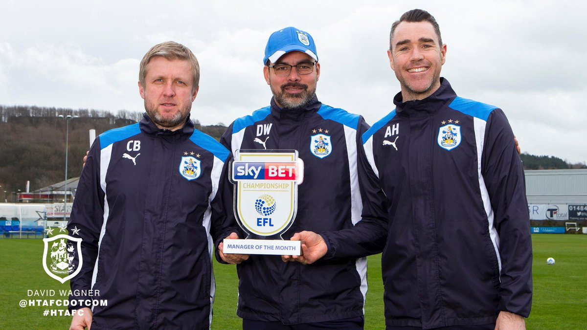READ: well done to David Wagner; the <a href="/SkyBetChamp/">Sky Bet Championship</a> Manager of the Month for February 2017! bit.ly/DWMoMFeb #htafc (DTS)