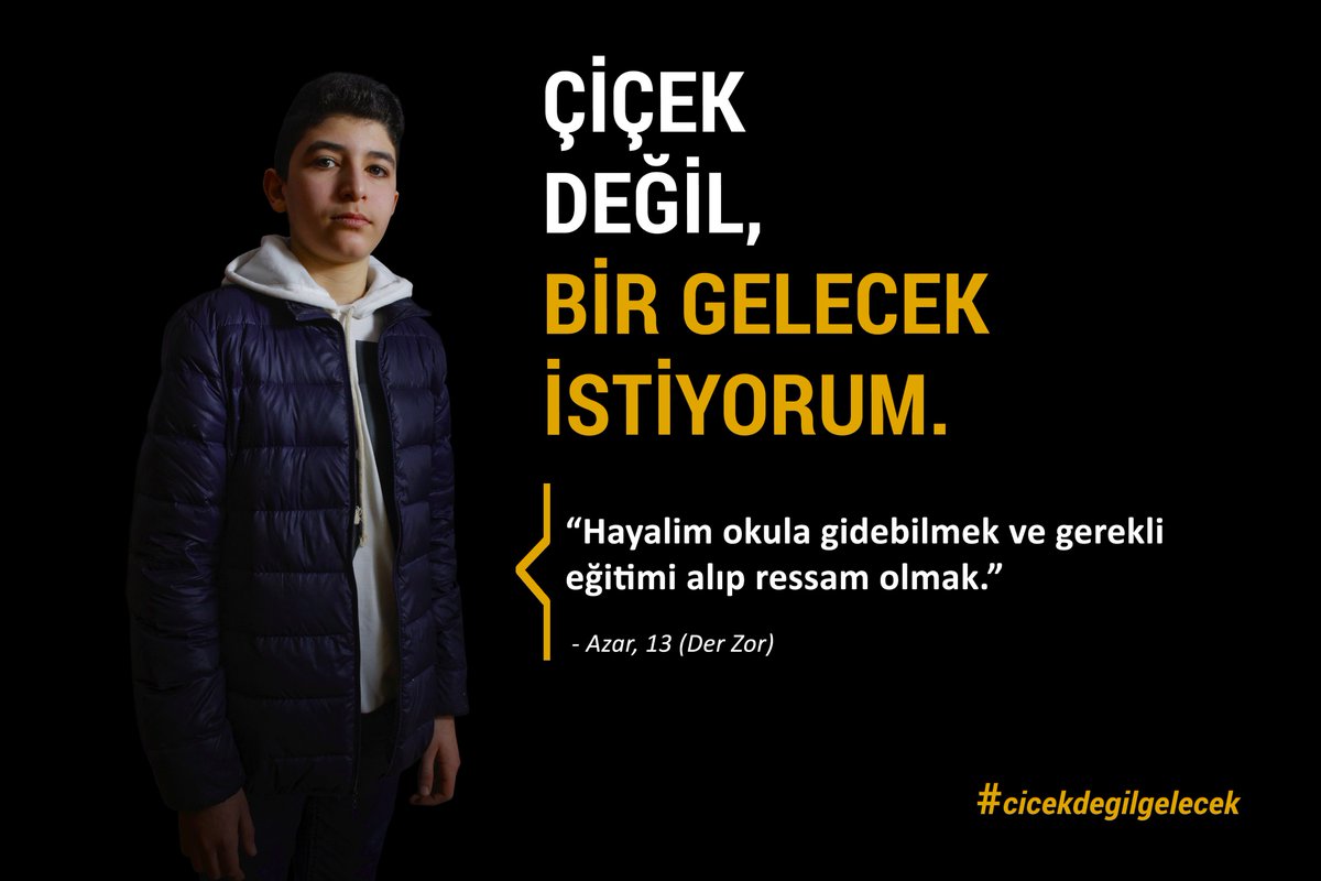 unfpaturkiye's tweet photo. cicek degil bir gelecek istiyorum #cicekdegilgelecek #futurenotflowers @ECHO_Turkey @sgdd_asam https://t.co/hGXn0aAIJT