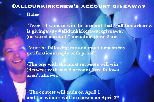 perrytrades's tweet photo. I want to win the account that @alldunkirkcrew is givingaway #AlldunkirkcrewAccGiveaway
• saved accounts are not allowed
rt please? :) https://t.co/0BX43PmHFX