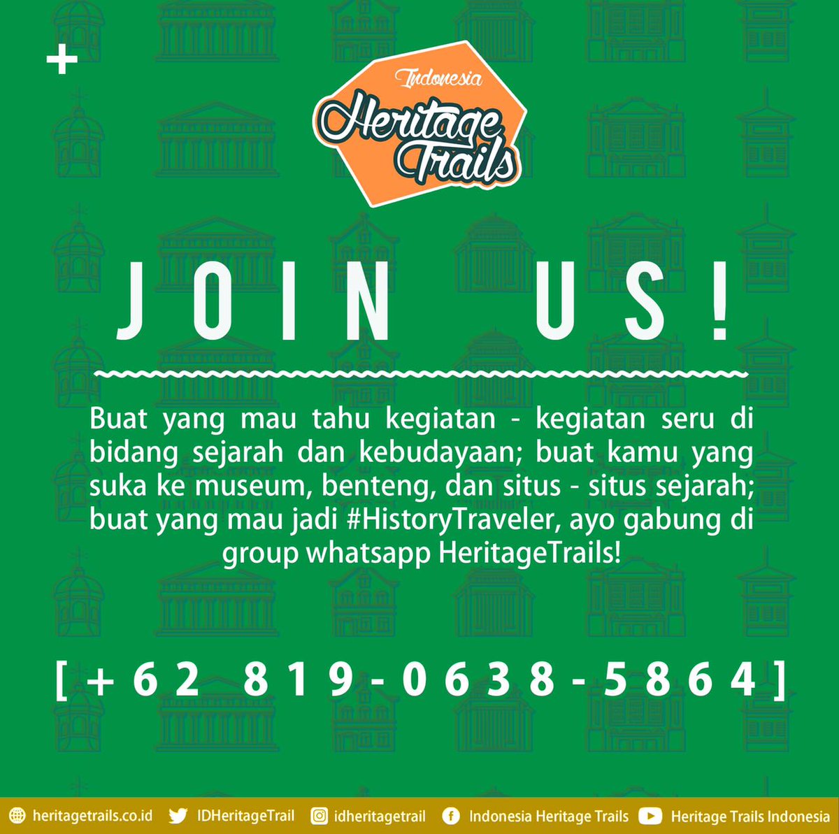 Mau tau kegiatan2/ diskusi langsung komunitas <a href="/IndoHistoria/">Komunitas Historia Indonesia (KHI)</a> ? Lsg gabung aja di group Whatsapp kita historiaholics.. 😎 cc <a href="/AsepKambali/">Asep Kambali</a>