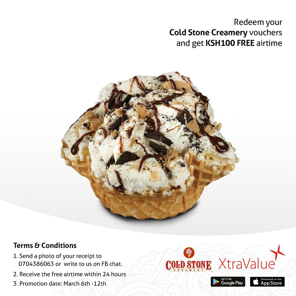 AndyAndy's tweet photo. @ColdStoneKenya got all your ice cream flavors.
Together with @Xtravalue they've got this amazing offers for you.
#XtraCold https://t.co/wOaUIQymec
