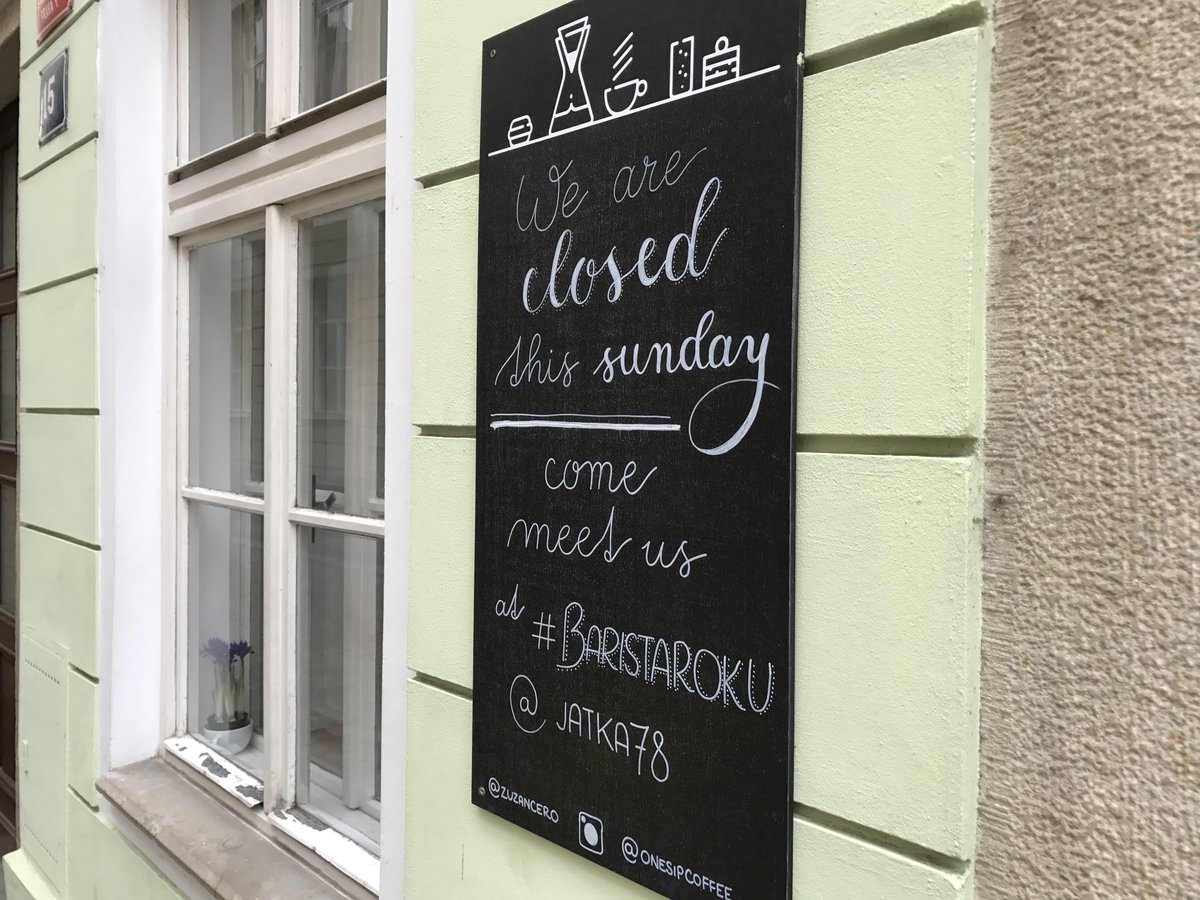 onesipcoffee's tweet photo. #baristaroku17 je tady, jdeme držet palce těm nejlepším a ochutnávat skvělé kávy. https://t.co/WFnri37tLa