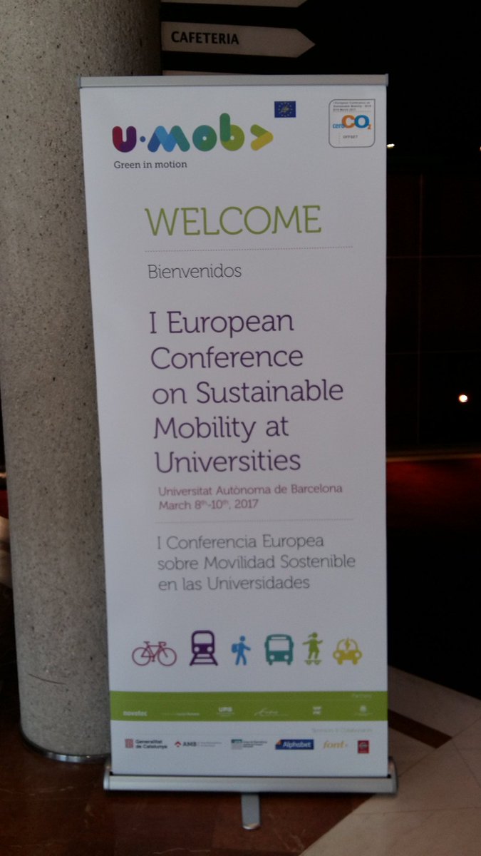 Umob_LIFE's tweet photo. Good morning! 3rd and final day of the I European Conference on Sustainable Mobility at Universities #go #mobilityBCN @UABBarcelona https://t.co/Dwke1DERq1