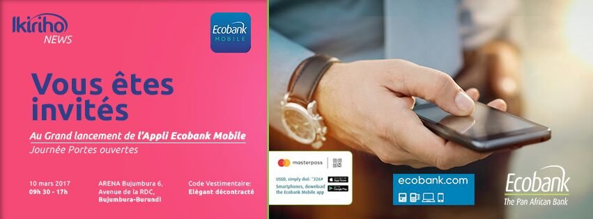 IkirihoNews's tweet photo. #Burundi @GroupEcobank Would you like to pay for airline tickets? Use #EcobankDigital #MobileAppication @nigeria_ecobank @EcobankKenya https://t.co/RLuNKX7Vk8