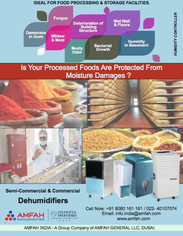 Dehumidfier by AMFAH for Semi- commercial & commercial.. meet them @aaharfoodexpo  2017