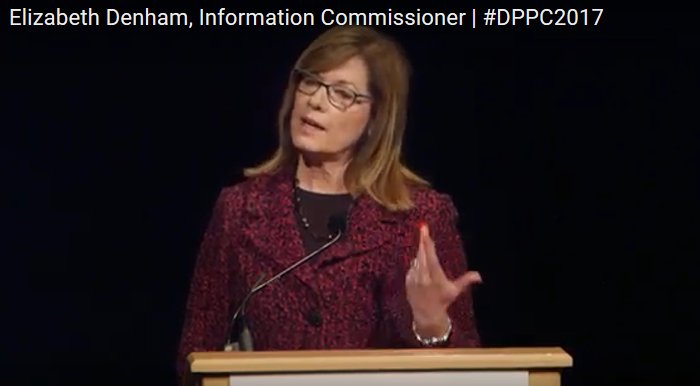 ICOnews's tweet photo. Videos from #dppc2017 are available now, including Elizabeth Denham's speech and our three GDPR preparation panels https://t.co/mSg0xULTrq https://t.co/N1GOLjGX9h