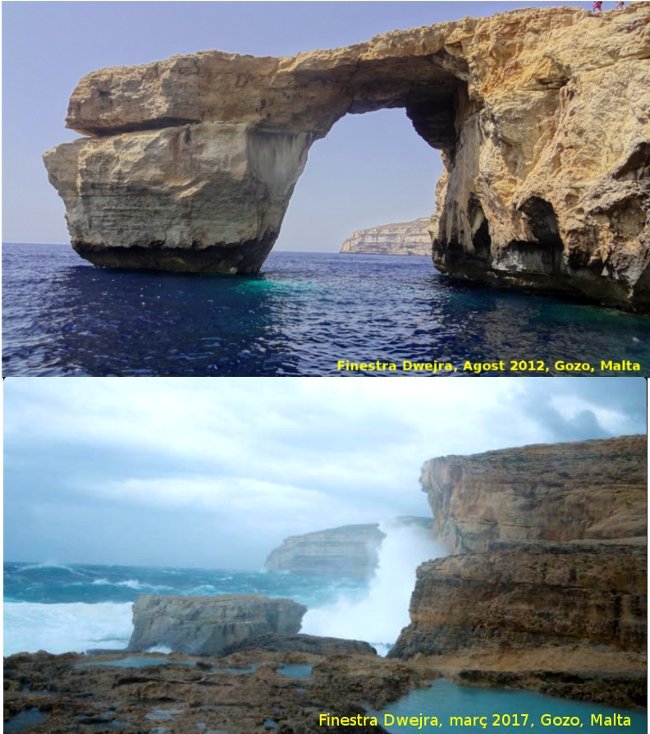 GermanDeJuana's tweet photo. denterd : L'arc natural calcari #DwejraWindow/#AzureWindow a l'illa de #Gozo (#Malta) es v… https://t.co/kV7kiCc03m) https://t.co/nS0UNKfcmQ