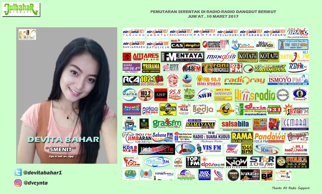 RadioAzZumarFM1's tweet photo. Pemutaran Serentak @devitabahar1. #LIMAMENIT cc @k_julbahar @HalimMusic do @RadioAzZumarFM1 MD @RoeklyElDiwani1 #Digoda https://t.co/5HuC3hAVp7