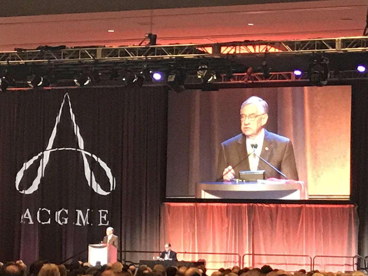 Dr. Zetterman presenting to ACGME2017 as President of the Board. Exciting time in GME. UNMC and Nebraska Medicine represented well here.