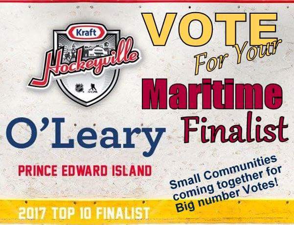 AgInfoPEI's tweet photo. Go O'Leary go! Voting starts March 12.  https://t.co/O7aqpm4wQH We need 3 million votes! Vote multiple times on all your devices. https://t.co/ZsSUhBxYPa