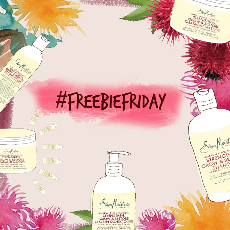 SheaMoistureUK's tweet photo. It's #FreebieFriday! RT &amp; FOLLOW for your chance to #WIN a bundle of #SheaMoistureUK treats. Closes 31/3, UK only. #comp #giveaway https://t.co/9M5Q9ksHEb