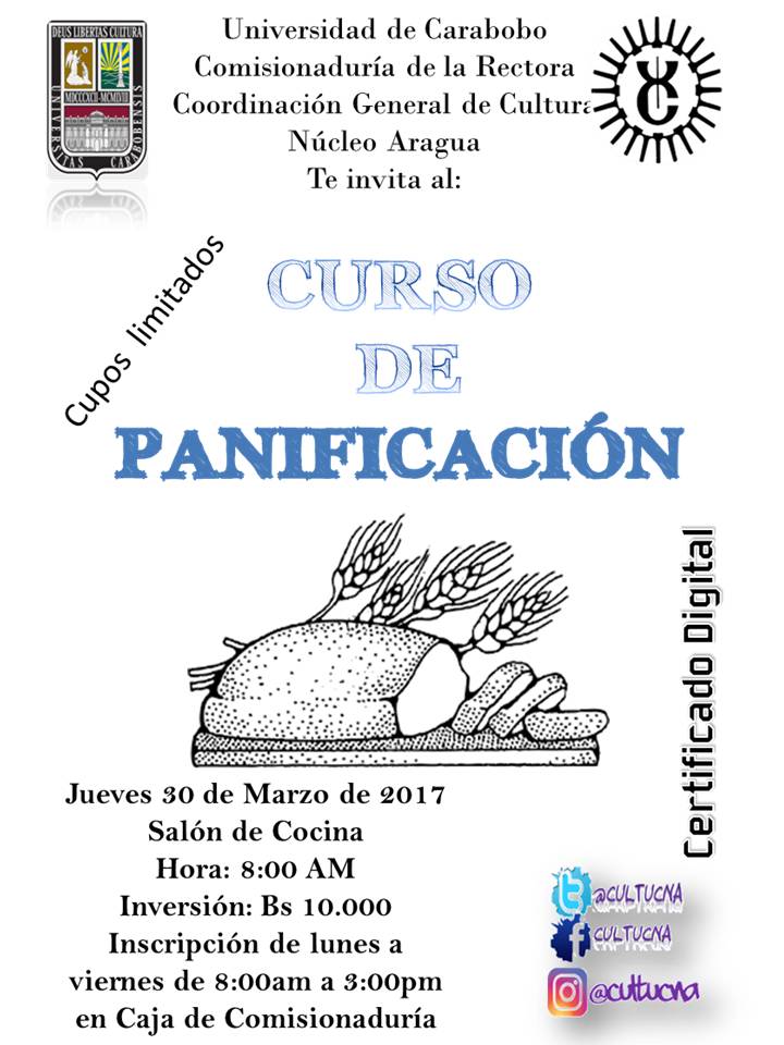cultucna's tweet photo. ¿Quieres convertirte en un experto de la Panificación?
Entonces este curso práctico es para ti! https://t.co/oCOpGVpgIb