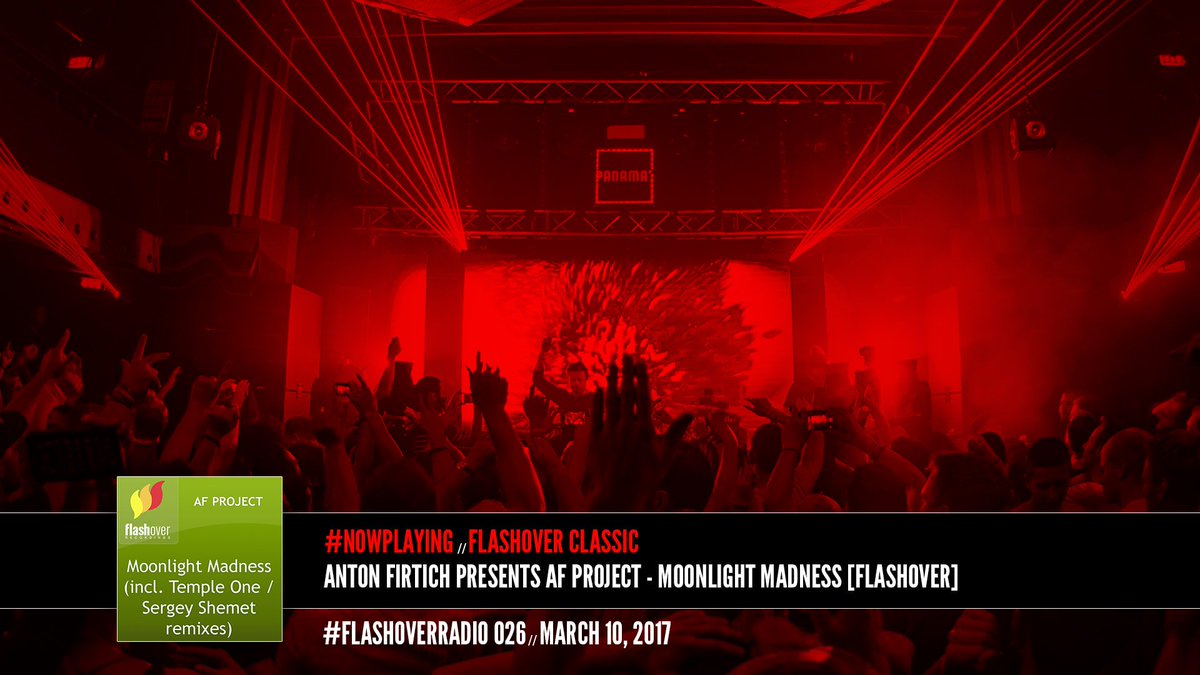 FlashoverRec's tweet photo. Time for the #FlashoverClassics mix! Starting with AF Project - Moonlight Madness. #FR026 #NowPlaying #trancefamily https://t.co/sj9tBTRvaS https://t.co/friKAlHFqx