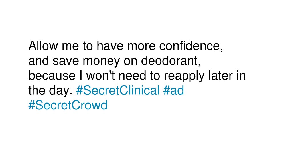 Shiftinglotus's tweet photo. Tell us how all day freshness could change your life! #SecretClinical #ad #SecretCrowd https://t.co/ncQtdi9kJt