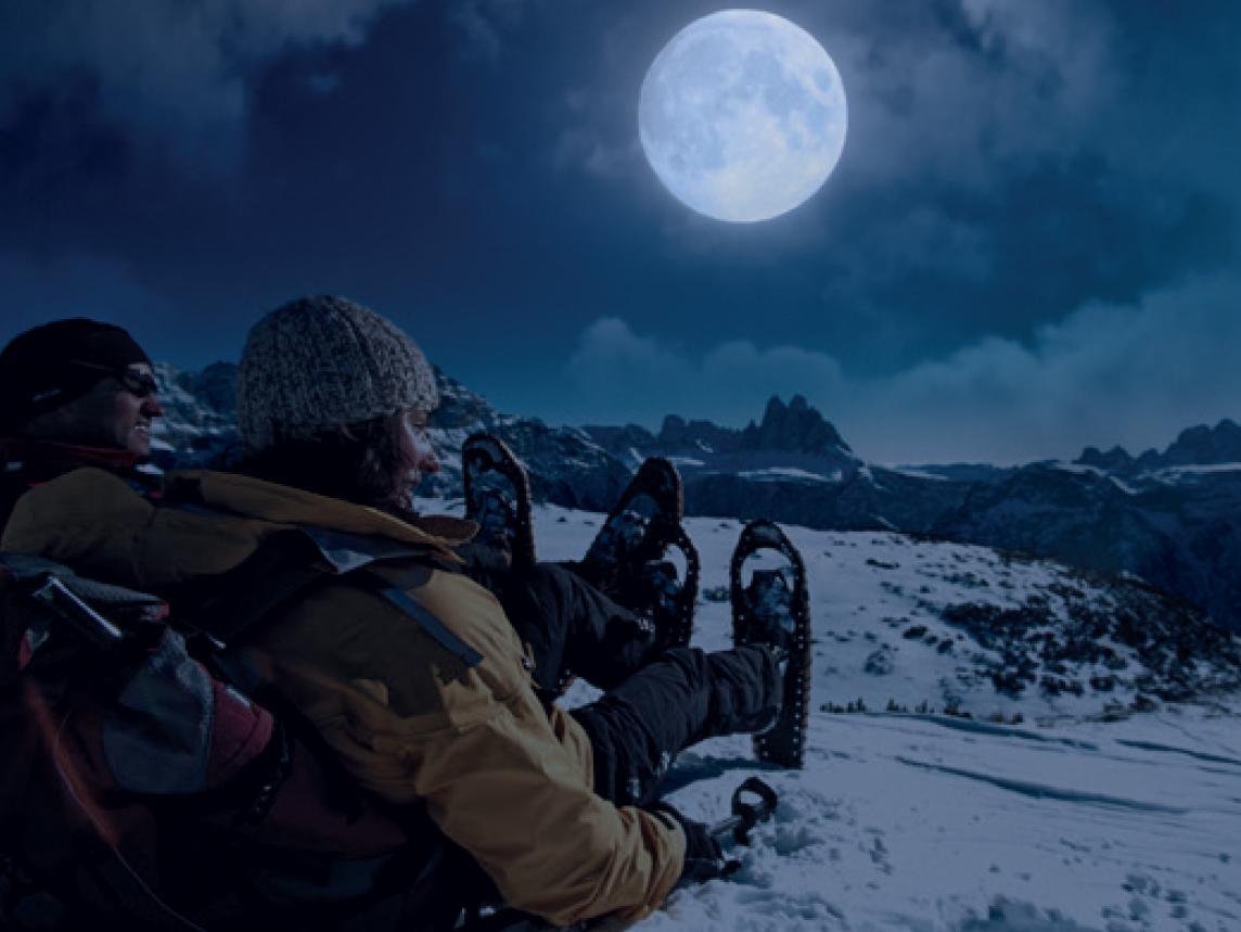Heute zum letzten Mal: die Vollmond-Schneeschuhwanderung ins Innerfeldtal! Anmeldung bis 12:00 Uhr im Tourismusverein Innichen! 🌕🎿
#Innichen