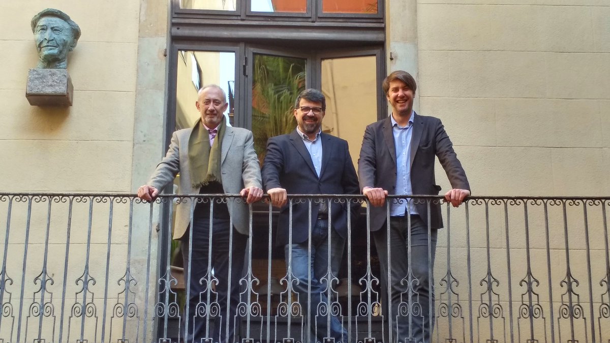 Els candidats a la presidència de l'Ateneu Barcelonès: Jordi Casassas, Genís Roca, Bernat Dedéu #cultura #ateneubcn