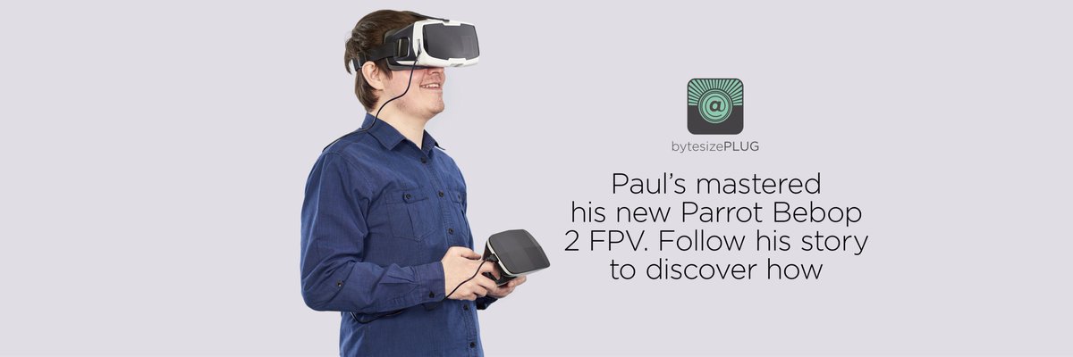 BytesizePlug's tweet image. Paul has been &apos;droning&apos; on about his Parrot again. Read his review on Workplace and here: bit.do/paulbebop2