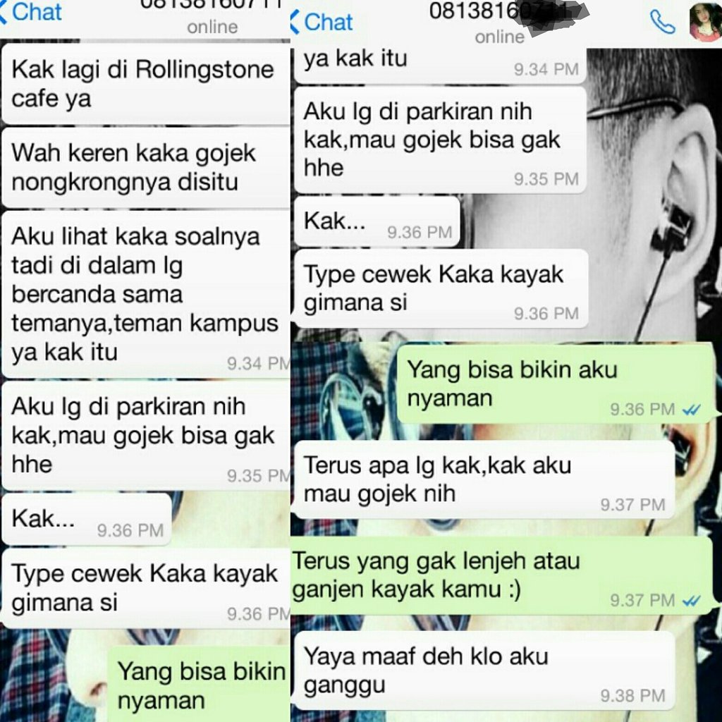 Chat Kocak Driver Online dan Penumpang