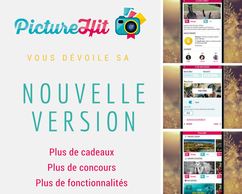 Vous aimez la nouveauté ? Vous n'allez pas être déçus 😉
Notre NOUVELLE VERSION de #PictureHit est disponible sur les stores ! 🎉