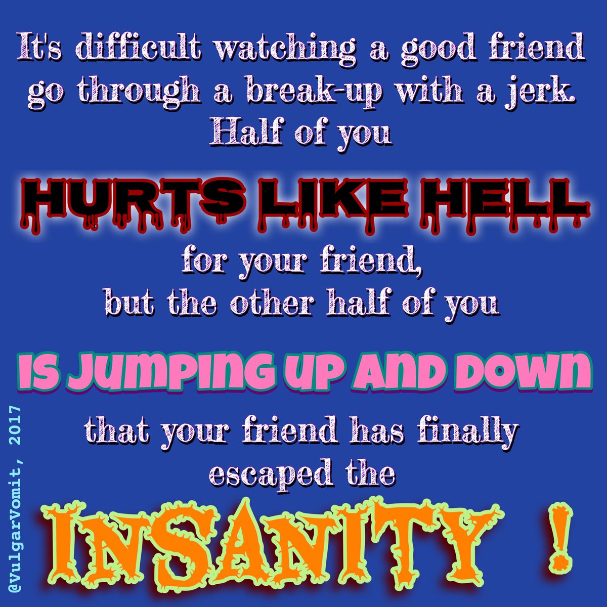 VulgarVomit's tweet photo. #breakup #breakupthoughts #AbusiveRelationship #heartbreak #love #pain #friendship https://t.co/ctggSapEjd