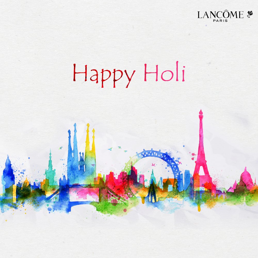 Celebrate the hues of happiness with Lancôme...#HappyHoli!