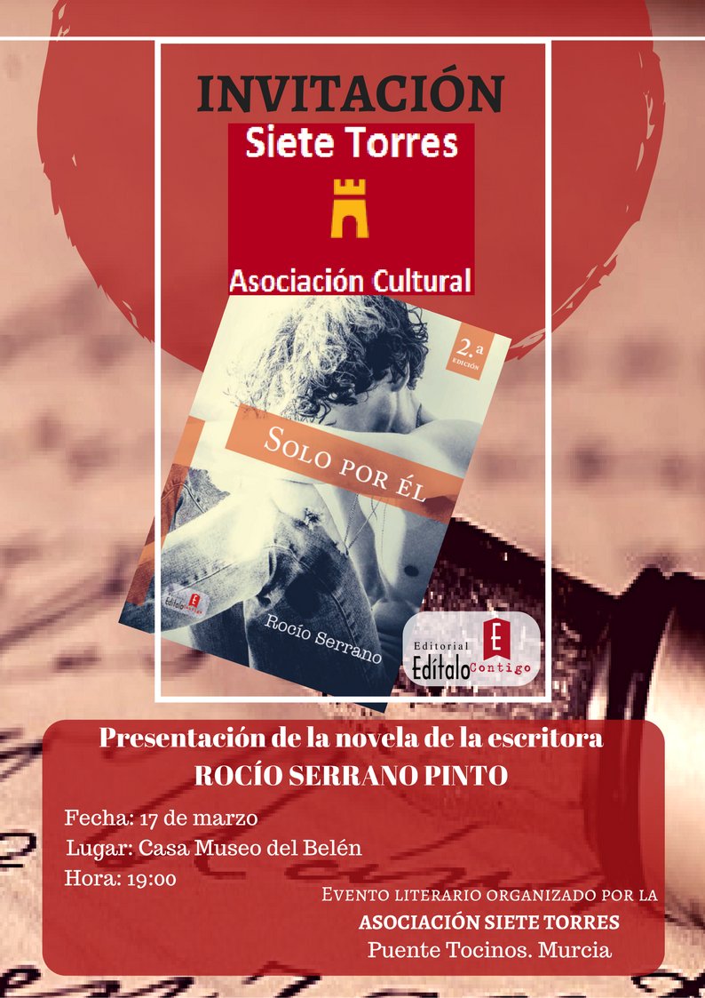 Rociosepi's tweet photo. Nueva presentación de la #novela #soloporel. Os espero a todos en mi pueblo #puentetocinos https://t.co/4KwXorHR7v