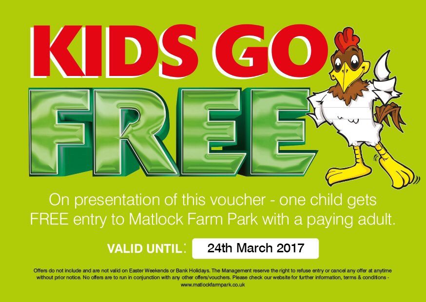 MatlockFarmPark's tweet photo. 🔴Special Offer!!

@Nottinghasm @nottinghamis @Sheffieldis @Rotherhamiss @whatsgoodtodo1 @WhatsOnStaffs @whatson4me @KTLChesterfield https://t.co/DLDk3K5shb