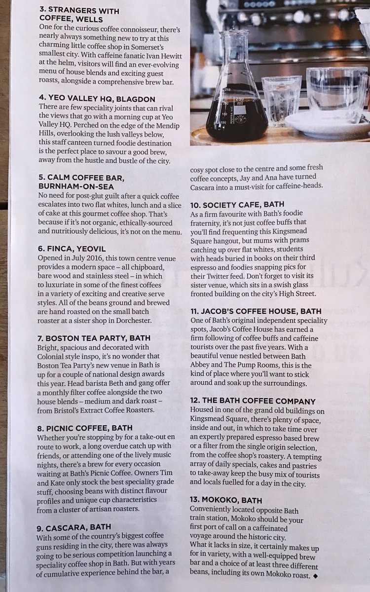 FINCA (@scouting4coffee) on Twitter photo Finca Yeovil in the news today in <a href="/SomersetLife/">Somerset Life</a> magazine. See this @MokokoCoffee <a href="/societycafe/">Society Café</a> @cascarabath <a href="/PicnicCoffee/">Picnic Coffee Shop</a> <a href="/TheBathCoffeeCo/">The Bath Coffee Co</a> Finca Yeovil in the news today in <a href="/SomersetLife/">Somerset Life</a> magazine. See this @MokokoCoffee <a href="/societycafe/">Society Café</a> @cascarabath <a href="/PicnicCoffee/">Picnic Coffee Shop</a> <a href="/TheBathCoffeeCo/">The Bath Coffee Co</a>