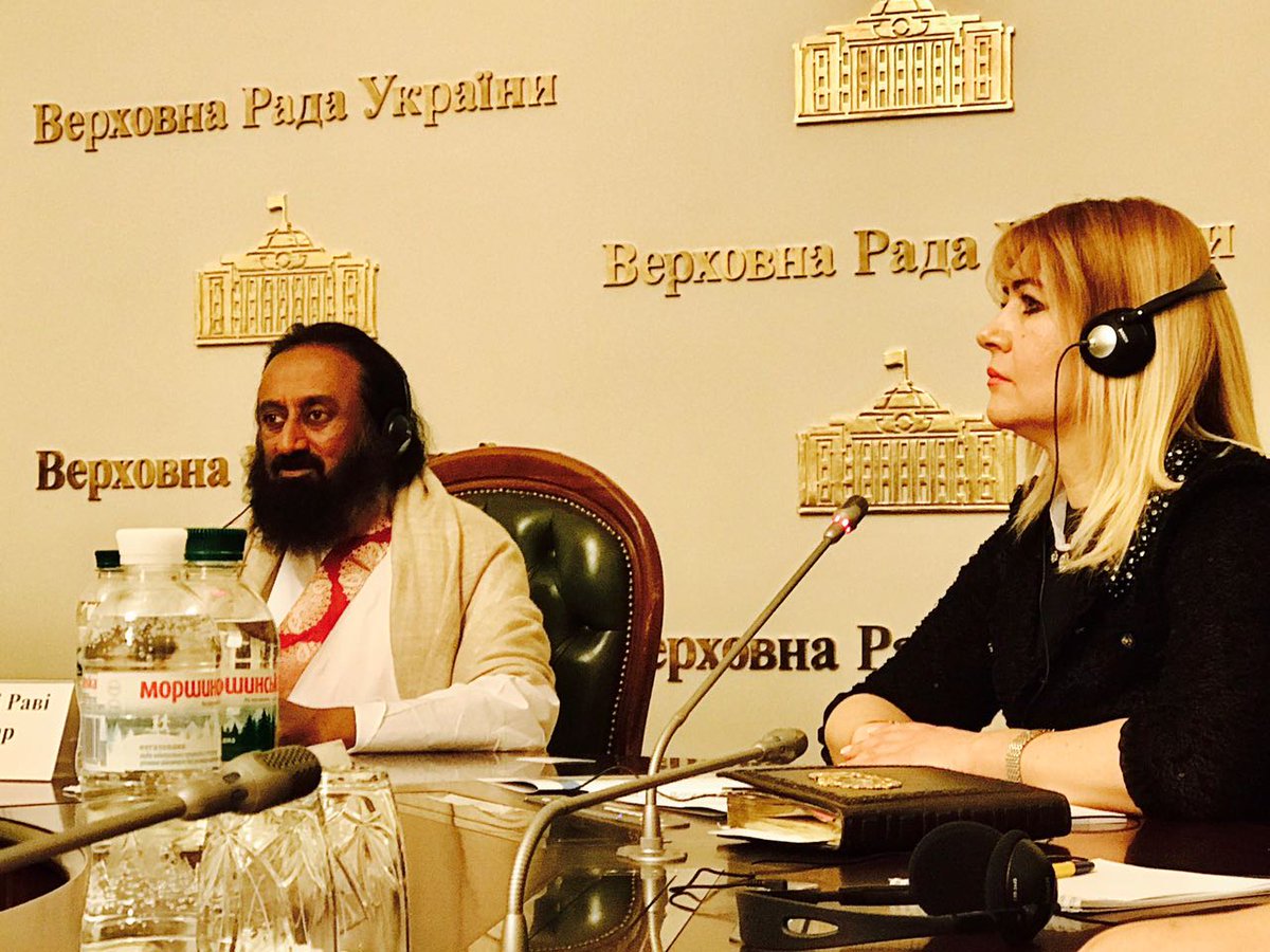 ArtofLiving's tweet photo. Gurudev @SriSri addressed the members of Ukraine Parliament in Kiev, Ukraine today https://t.co/6SiQXETGKK