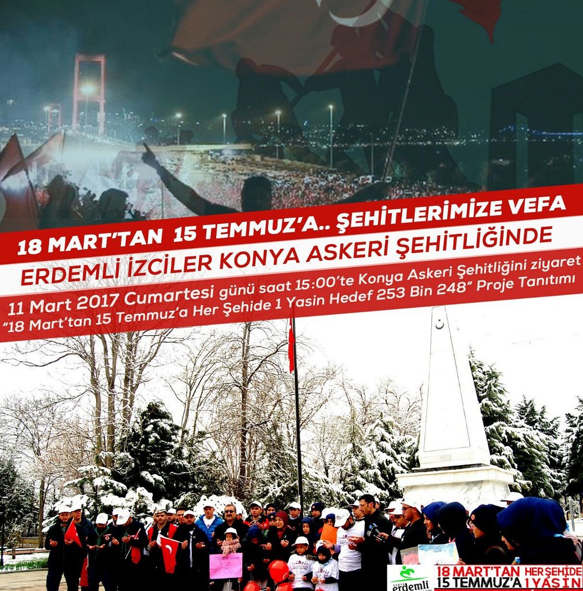 Erdemli İzciler Çanakkale ve 15 Temmuz şehitlerini yad ediyor.. @konhaber @iha_konya @KONTV @Kanal42Konya @anadoluajansi @tarihikonya