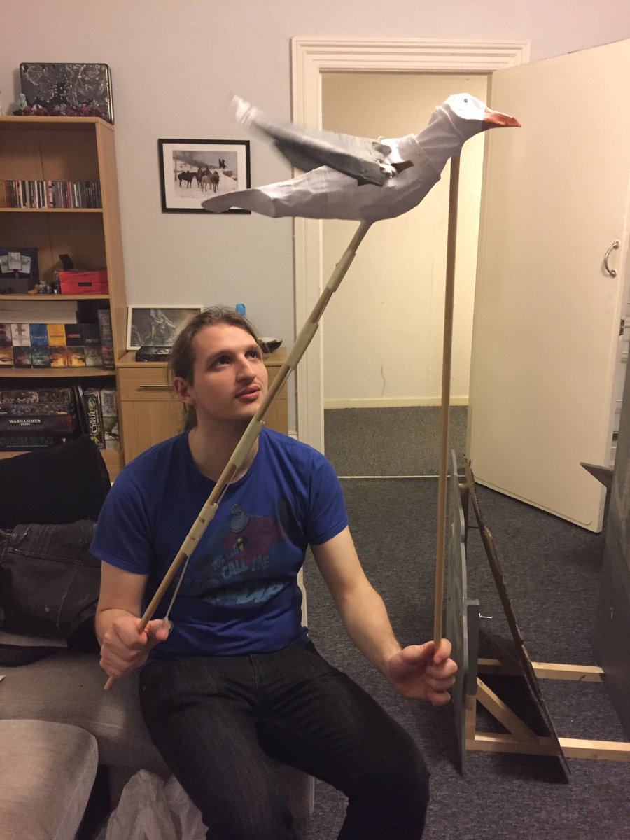 BootlegPuppets's tweet photo. On Tuesday we had a whale of a time (get it?) unpacking our puppets & set for our first rehearsal for @shootfestival #Shoot17 https://t.co/WR7UuKXvVH