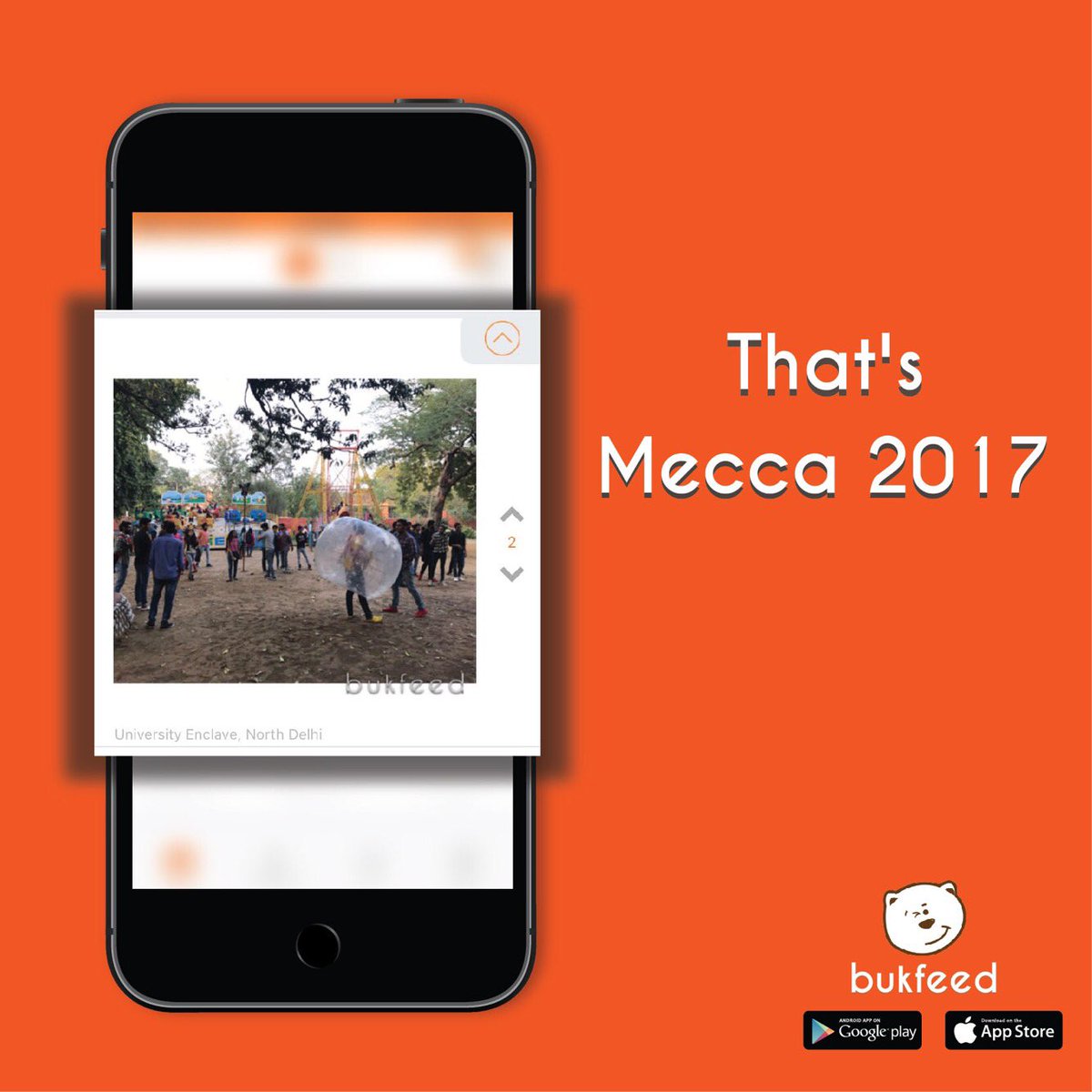 Bukfeedindia's tweet photo. A fun filled environment is what you need today! Be there @Mecca2017 https://t.co/eipodburtn