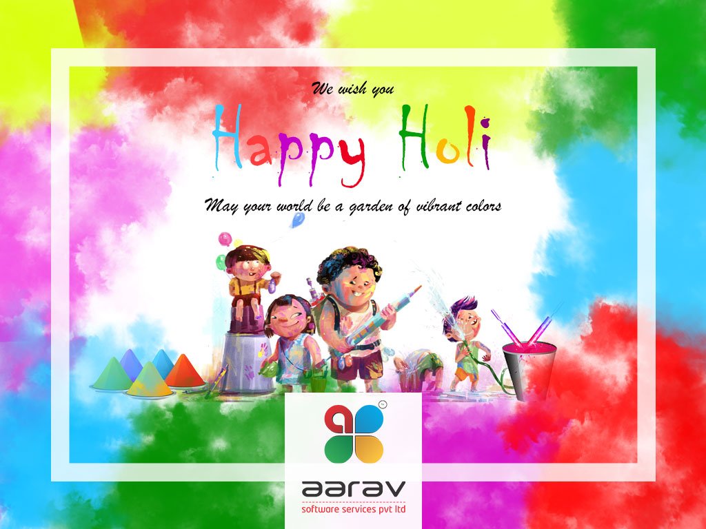 aarav_software's tweet photo. #Bright colors, #water balloons, #gujiyas and #melodious songs' are the ingredients of perfect Holi. 
#Wish you a very Happy Holi In Advance https://t.co/RPhnxDe82m