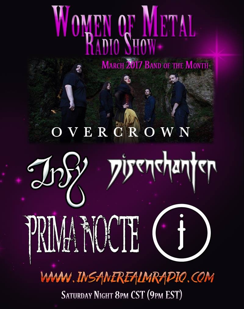jenoveseband's tweet photo. On Sat we will be played and featured on Women of Metal's radio show, live from Canada at 9pm EST and 2am GMT.. make sure you tune in!! \m/ https://t.co/Y016zJw9CM