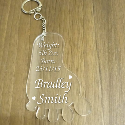 personalised baby keychain