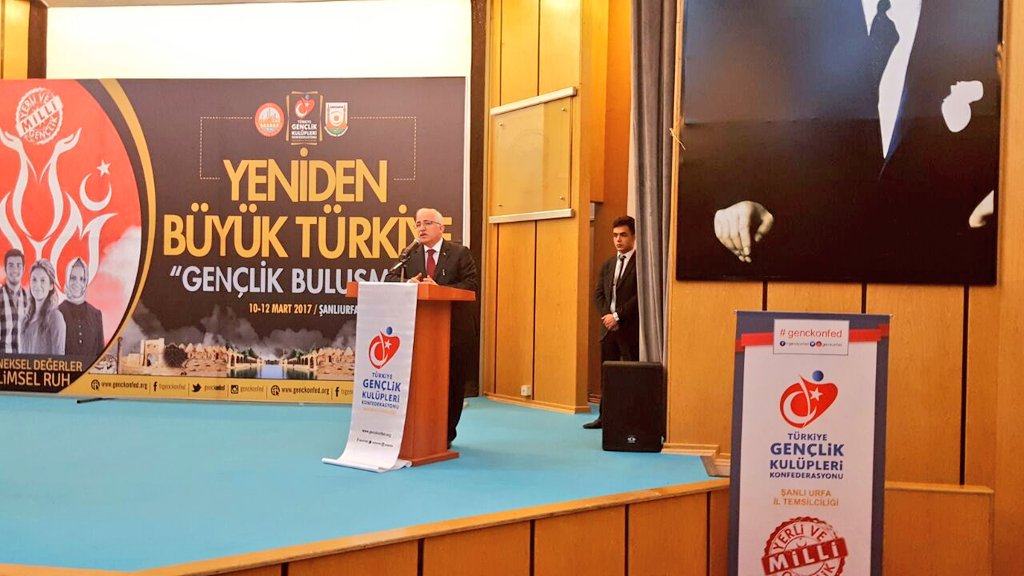genckonfedTR's tweet photo. Gençler Şanlıurfa'da 
"Yeniden Büyük Türkiye, Gençlik Buluşması" programı başladı
@sanliurfabld @UrfaValiligi @bilalokudan https://t.co/YI5MIceLr1