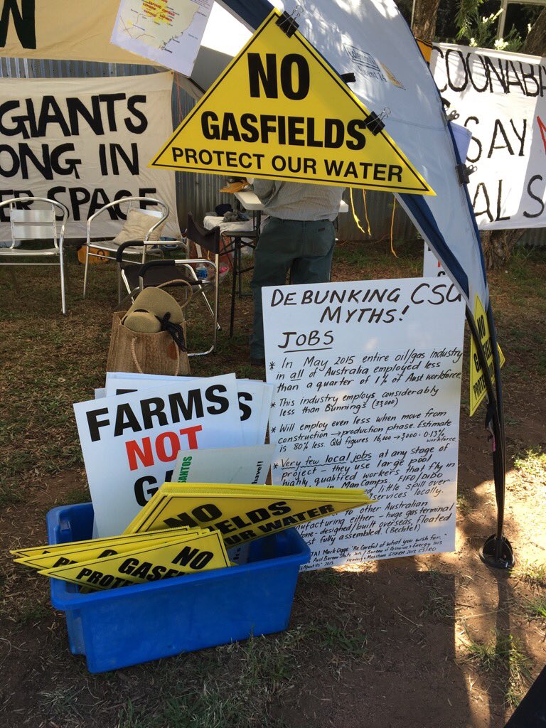 coonavass's tweet photo. Plenty of no #CSG #LTG signs for sale at CRAG stall at #CoonaShow informing folks abt writing submissions 2 #EIS https://t.co/ul3Sbhc1r6