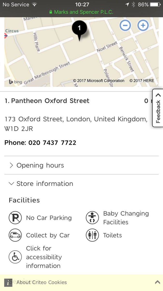 AnnaAccessAble's tweet photo. I'm on oxford street using the @marksandspencer store locator and there is the link to our @DisabledGo  access guides! https://t.co/v8DPNQGbPE