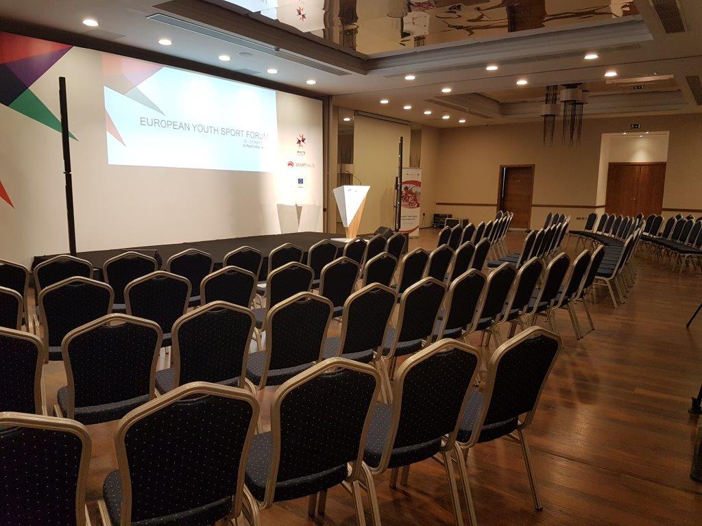 dbsanantonio's tweet photo. The European Youth Sports Forum Conference to start today - Wish all participants a successful event https://t.co/W1c85JFlj6