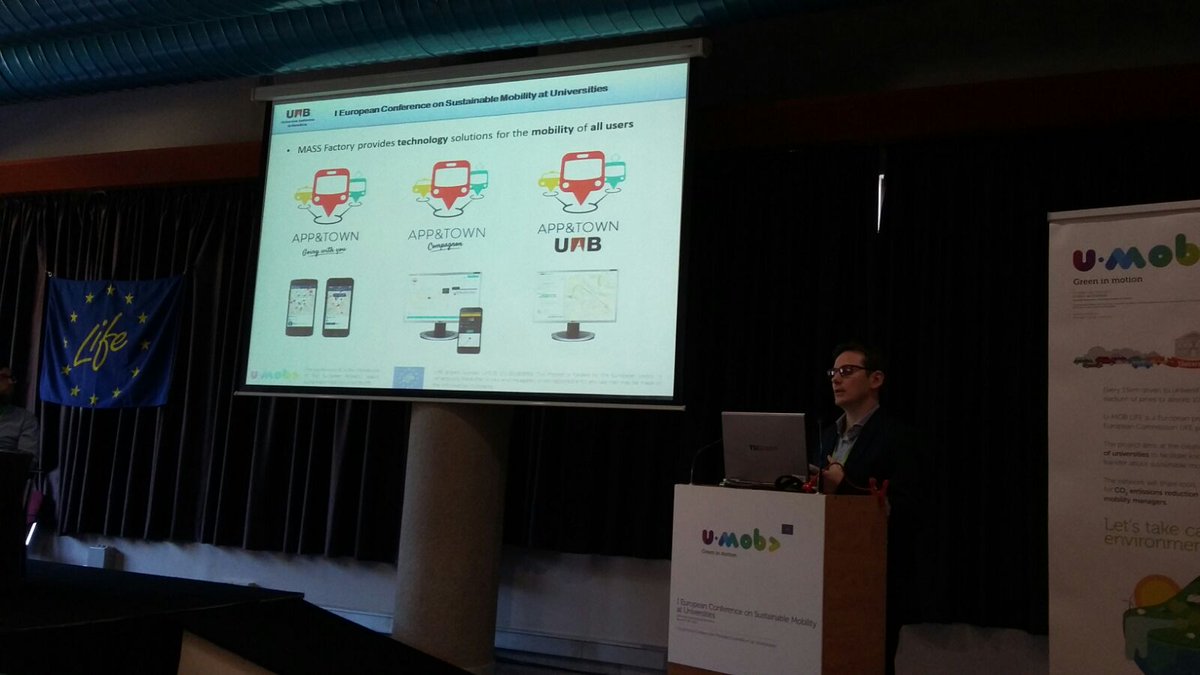 appandtown's tweet photo. Our Quality Assurance, Marc Vallribera @gakubuchi introducing @AppAndTown #InclusiveMobility solutions at @Umob_LIFE #mobilityBCN https://t.co/TTPu6mjZs6
