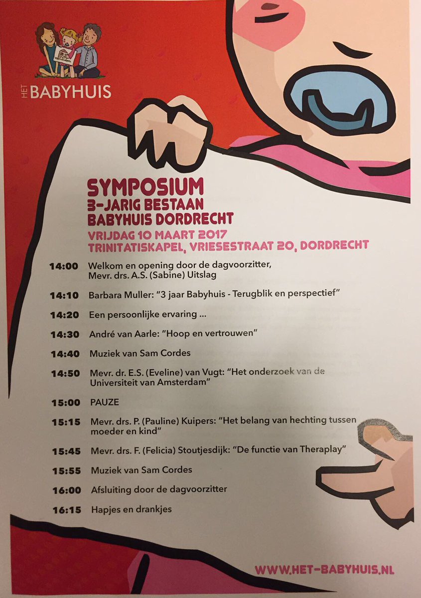Vanmiddag Symposium ter ere van  ons 3-jarig bestaan!