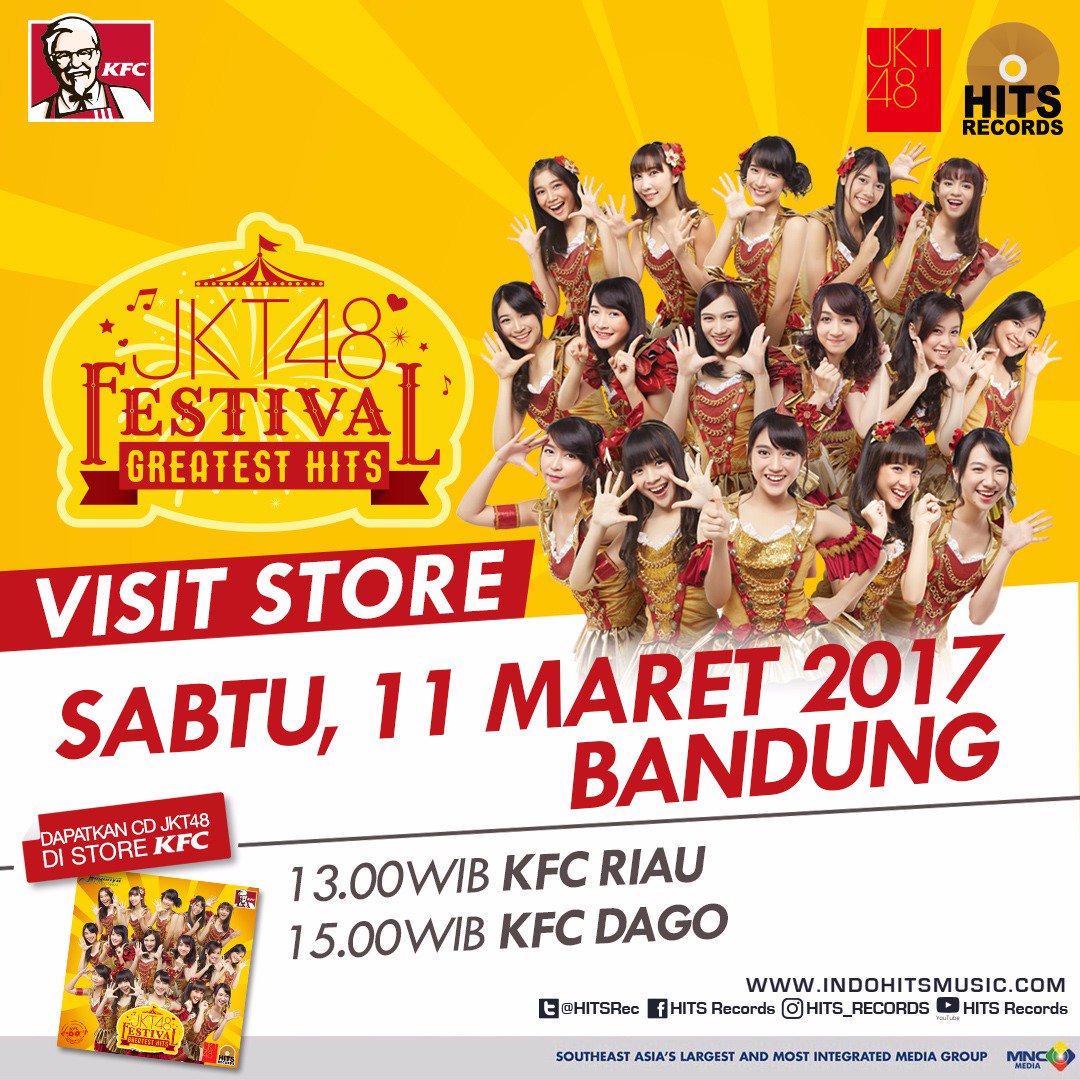 Yang di Bandung besok mangga datang ke KFC RIAU dan KFC DAGO