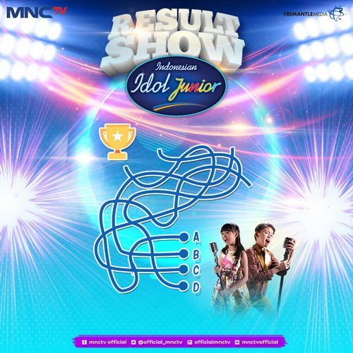 Official_MNCTV's tweet photo. Sambil nunggu keseruan di #IdolJrResultShow sore ini, yuk ikutan #GameIdol! Bantu 2 Finalis temukan jalur menuju kemenangan! Pukul 15.30 https://t.co/C3WyUkXqp1