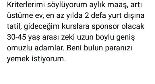 trbncn's tweet photo. Bundan bende istiyorum 😁😁 https://t.co/5qFa66c9tw