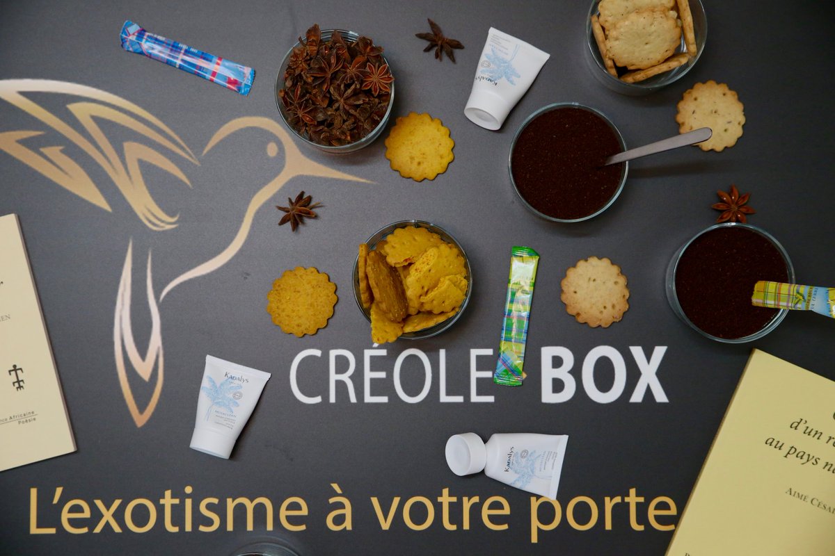 CREOLEBOX's tweet photo. #CréoleBox vous accompagne tout au long de votre journée et y parsème un brin d'exotisme #Café #Biscuit #PunchCoco #AnisEtoilé #Livre #Soin https://t.co/ifCxAHuDhN