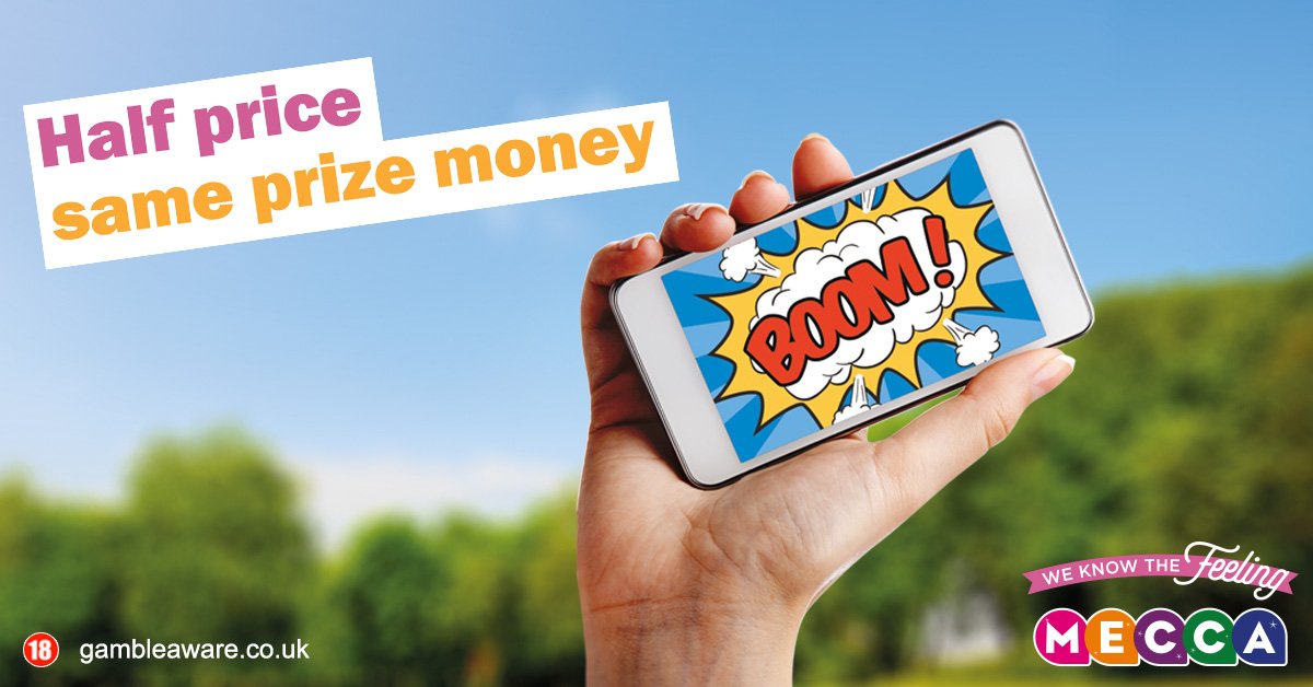 MeccaBingo's tweet photo. It's BACK! This Sunday 12 March you could win great prize money, for just half the price of your ticket! Clear your diary... This is big. https://t.co/g3xLv3OimD