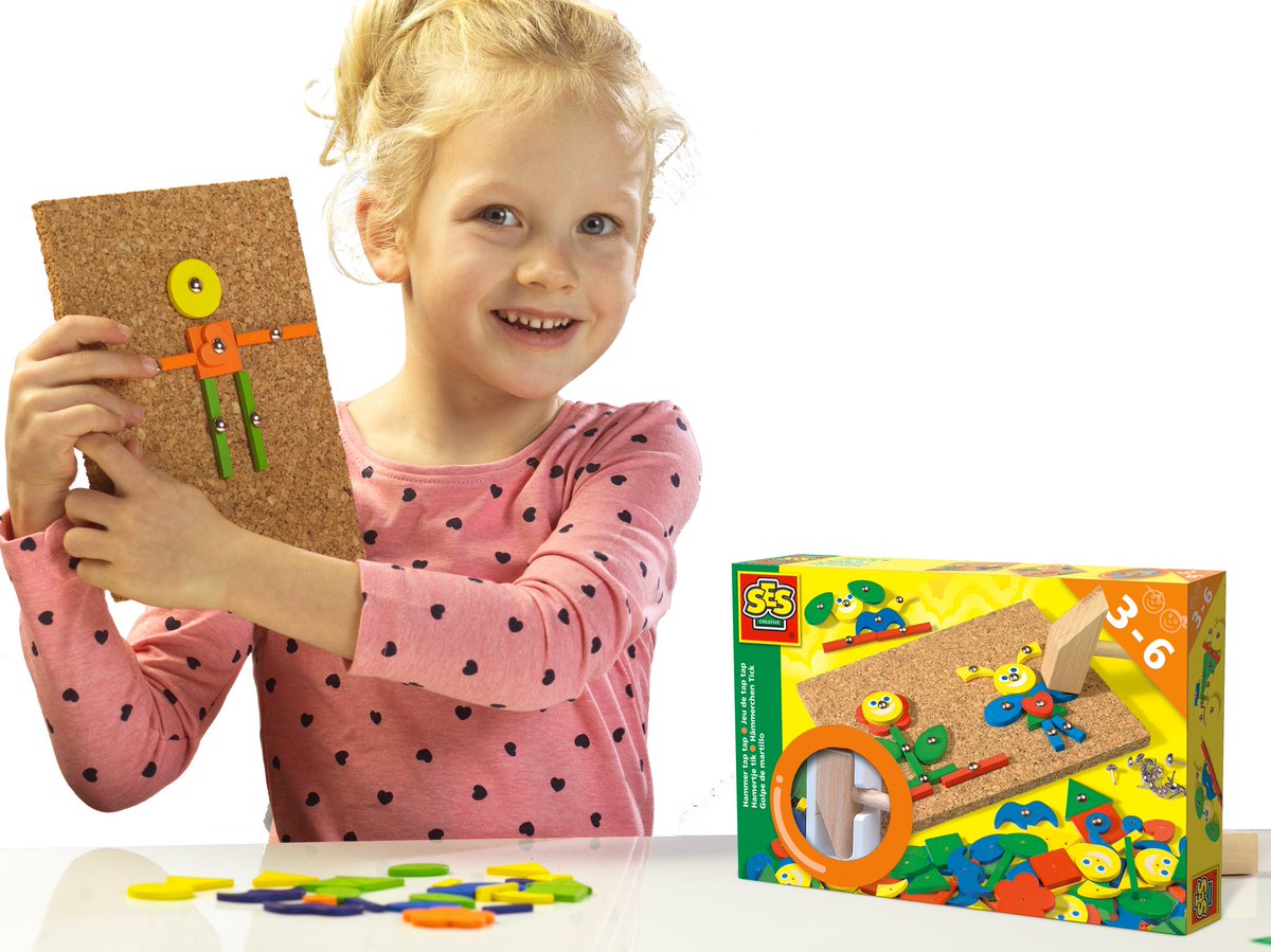 Komt jouw kleine ook altijd trots zijn #HamertjeTik creatie aan je showen? 
Verkrijgbaar bij <a href="/Intertoys/">Intertoys</a>: intertoys.nl/ses-hamertje-t… #knutselen