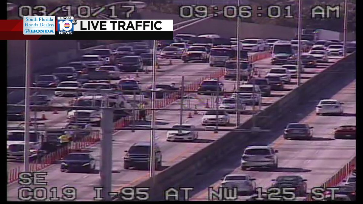 Crash on I-95 NB at NW 125th St #traffic https://t.co/aP7WgBHbYA