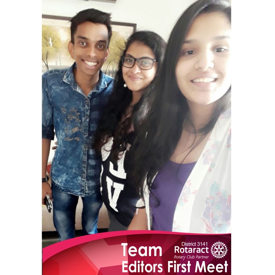 Rotaract3141's tweet photo. The team that will write the districts words. Team editorials!
#TeamEditorial #RotaractMumbai https://t.co/igVmSqaBLa